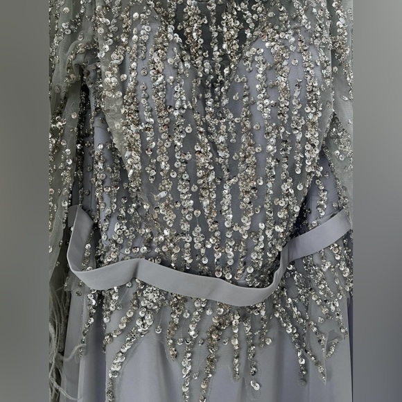 Terani Couture Dress- Size 16 Color- Silver - Picture 3 of 4